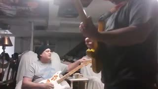 Bo Pitbull & Chris Steberl freestyle guitar jam