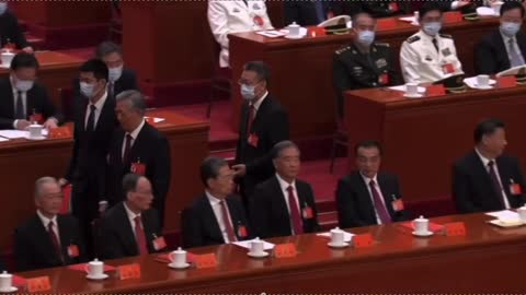 Former Chinese president Hu unexpectedly leaving Congress