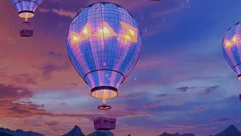 romantic hot air balloon