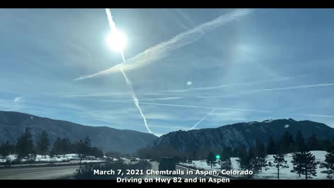 Chemtrails & GeoEngineering in Aspen, Colorado - March 7, 2021