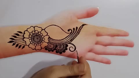 Beautiful henna tattoo design