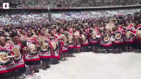 Watch: Maidens and Regiments Salute King Misuzulu kaZwelithini