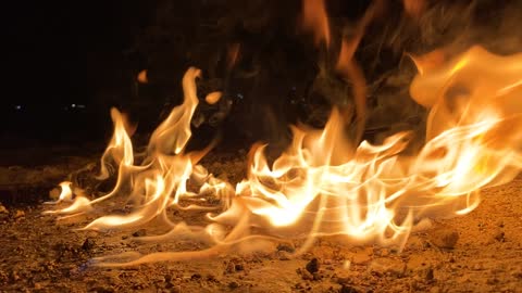 Very beautiful bonfires || Fire 4k video