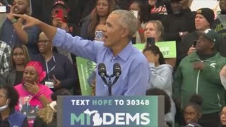 Heckler Completely Derails Obama's Speech As He Fails To Command The Crowd's Attention