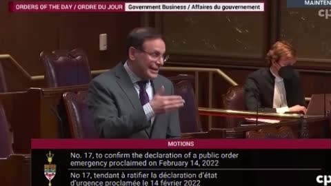 Senator Leo Housakos raises his voice against the Emergencies Act