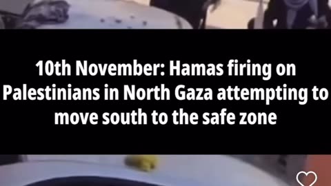 Palestinians getting shot at by Hamas