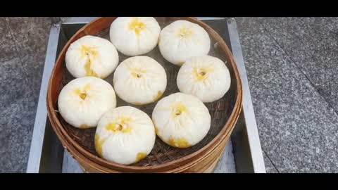 Chinese street food-Rugao Crab Meat Buns, it takes half an hour to eat crab meat dumplings!
