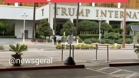 Location has been blocked. Suspicious item at Trump International Hotel in Las Vegas USA