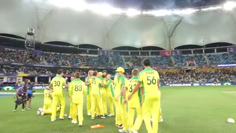 Australia Lift The Trophy | Australia Won The ICC T20 World Cup 2021 | Aus vs NZ Final || pk sports