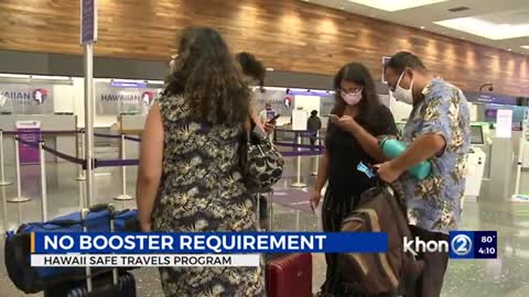 Gov. David Ige says Safe Travels Hawai'i program will not require COVID booster