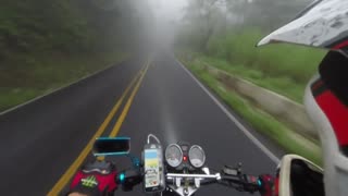 Wet Roads and Tight Corner Equals Close Call