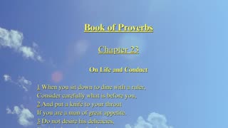 Christian Meme Video: Proverbs Chapter 23 (06/23/2024)