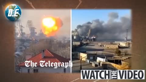 Russian Landing Ship Explodes After Ukrainian Missile Strike In Berdyansk RUSSIA UKRAINE WAR NEWS