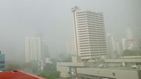 Raining Seen in Singapore city #singapore