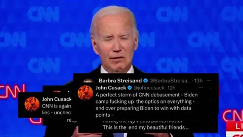 Celebs Melt Down After Disastrous Biden Performance, Attack CNN And Trump