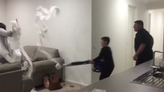 Dad's Epic Toilet Paper Prank