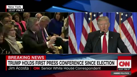 Donald Trump shuts down CNN reporter- 'You're fake news'