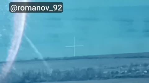 A Ukrainian Air Force helicopter fired off heat traps and set fire to its position. 2