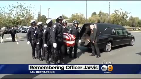 Family, Friends Say Goodbye To San Bernardino Officer Killed In Motorcycle Crash