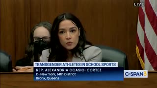 AOC stuns room SILENT with new Dem talking point on trans sports madness