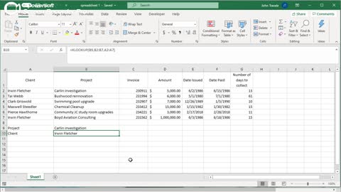 Excel xlookup function