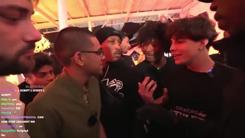 N3on Almost Gets Into A Fight After MAKING FUN OF A GUY At Adam22's Party! #kickstreaming #n3on