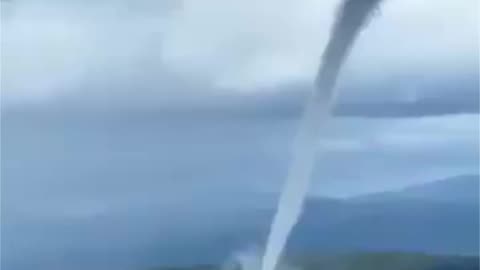 Waterspout on Lake Tanganyika