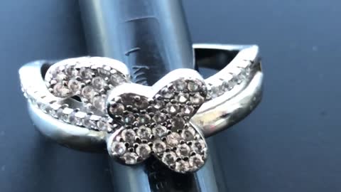 Amazing Beautiful butterfly diamonds ring amazing