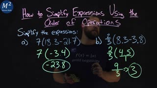 How to Simplify Expressions with Decimals Using the Order of Operations | Part 1 of 2 | Minute Math