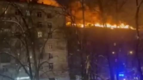 🚨Breaking News: Massive Blaze Engulfs Moscow High-Rise, Hundreds Evacuated!🔥