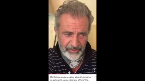 Mel Gibson sept 2021 Mons Viganò ha ragione