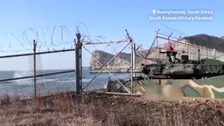 N. Korea fires rounds at sea border with S. Korea
