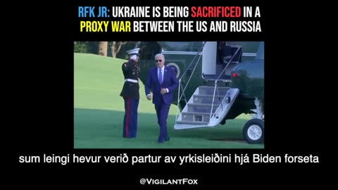 RFK Jr.: Ukraina verður offrað í einum staðgongukríggið millum USA og Russland
