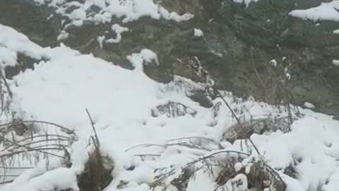 snow fall in murree pakistan natural