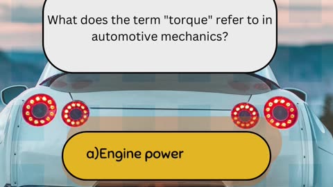 Basic Car Repair Knowledge Question 20