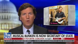 Tucker Carlson plays Anthony Blinken song