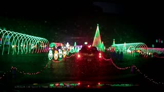 Christmas Light show at Dorney Park in Allentown, PA