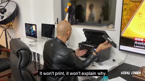 Andrew Tate Goes Crazy Over Printer Not Working