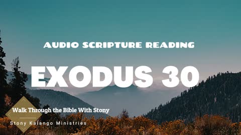 Exodus Chapter 30 - Day 80 of Walking Through The Entire Bible With Stony Kalango Ministries