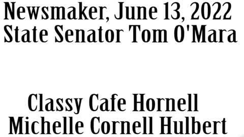 Wlea Newsmaker, June 13, 2022, Senator Tom O'Mara