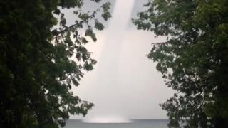 Waterspout on Lake Simcoe in Ontario