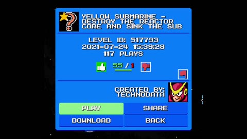 Mega Man Maker Level Highlight: "Destroy the Reactor Core and Sink the Sub" by TechnoData