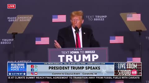 "We're going to make our Capitol safe again" - President Trump today in Iowa 12/13/23