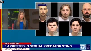 Five arrested in sexual predator sting operation