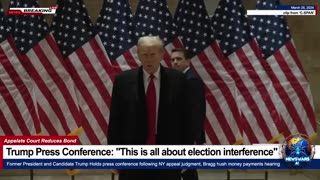 Trump Press Conference: "This is all about election interference" - part 1