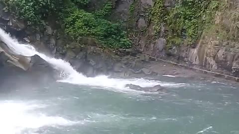 Waterfall injoy to in peoples