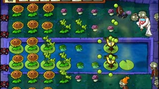 Plants vs Zombies Aventura Niebla Nivel 4 2