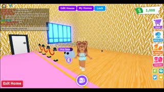 Roblox adopt me pink home part 1