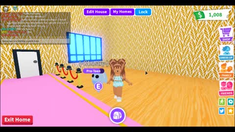 Roblox adopt me pink home part 1