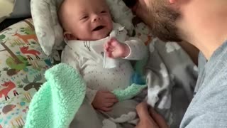 Sweet Baby Laughing with his Dad